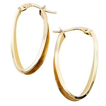 9ct Gold (Hollow) 1.2g Hoop Earrings